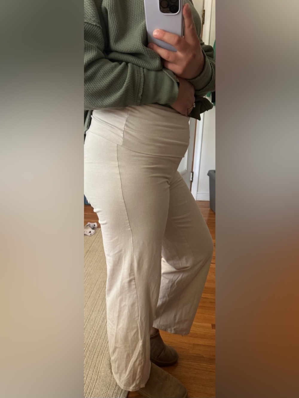 Divided Cream Wide-Leg Lounge Pants - Picture 3 of 12